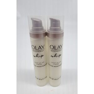 NEW Lot of‎ 2 Olay Regenerist Whip Active Moisturizer 1.7 oz Light As Air Finish